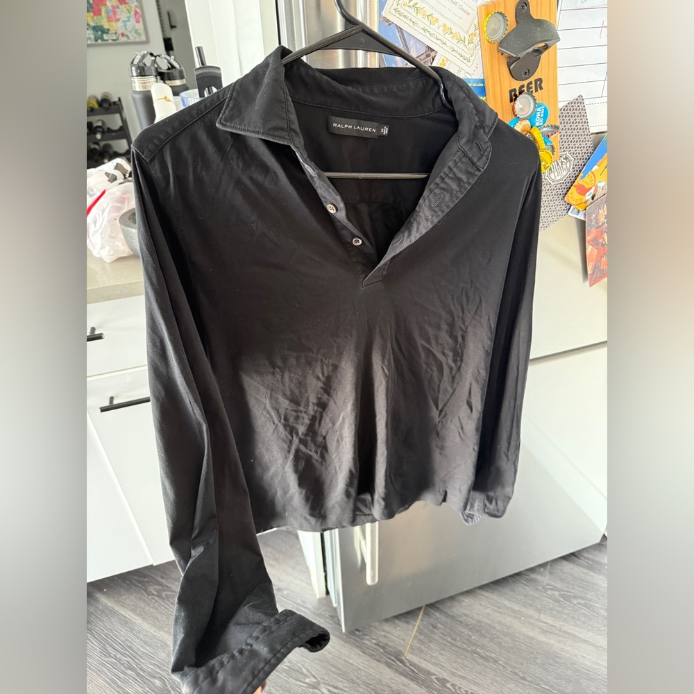 Ralph Lauren Black Quarter Button